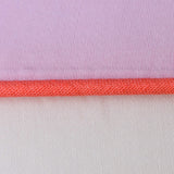 Bomuldssatin sengesæt - Light pink & cream