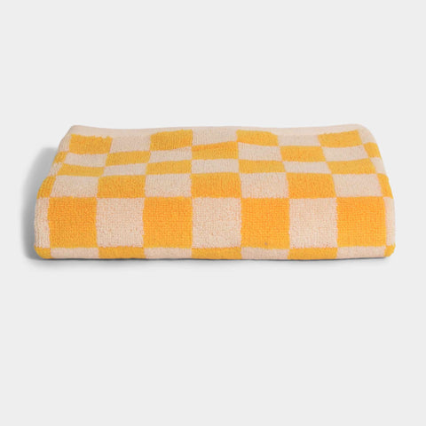 Check Håndklæder- Yellow
