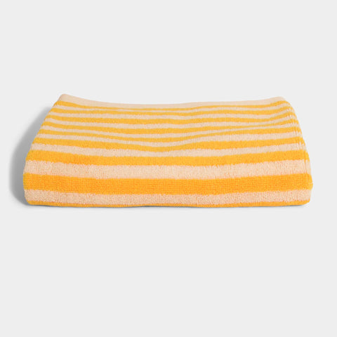 Stribet Håndklæder- Yellow
