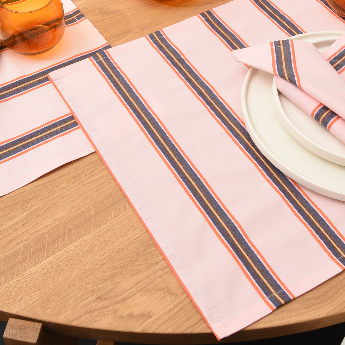 BORDLØBER Pink stripe