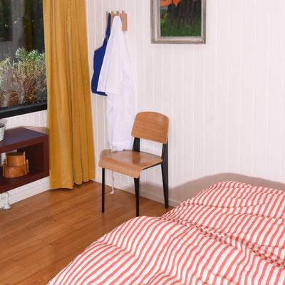 HØR Sengetøj Red stripe