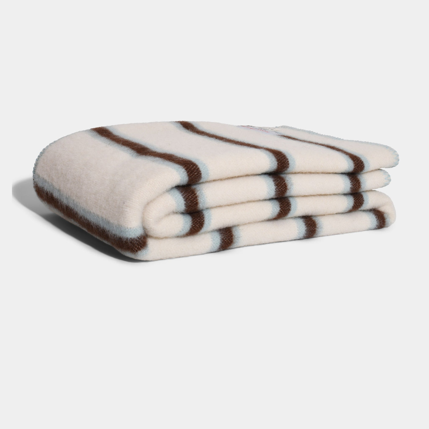 ULDTÆPPER Light blue & cream stripe