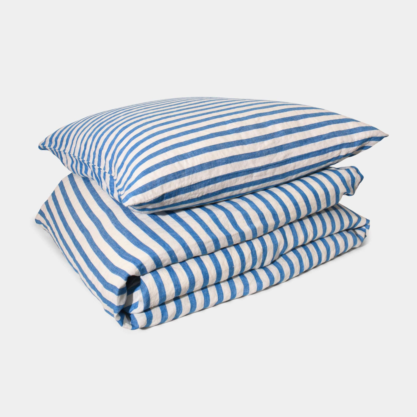 HØR Sengetøj Blue stripe