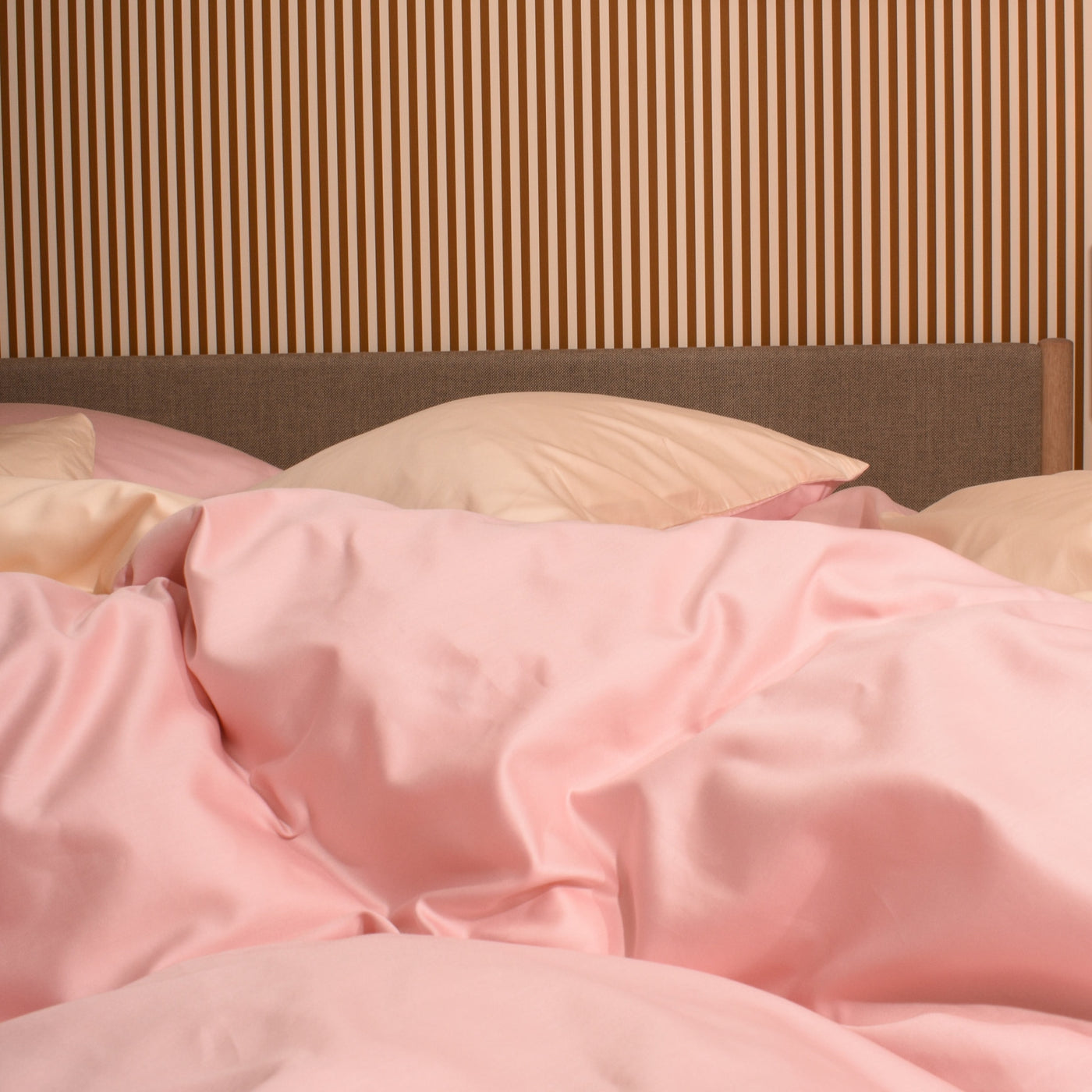 BOMULDSSATIN sengetøj Cut & Sew Pink