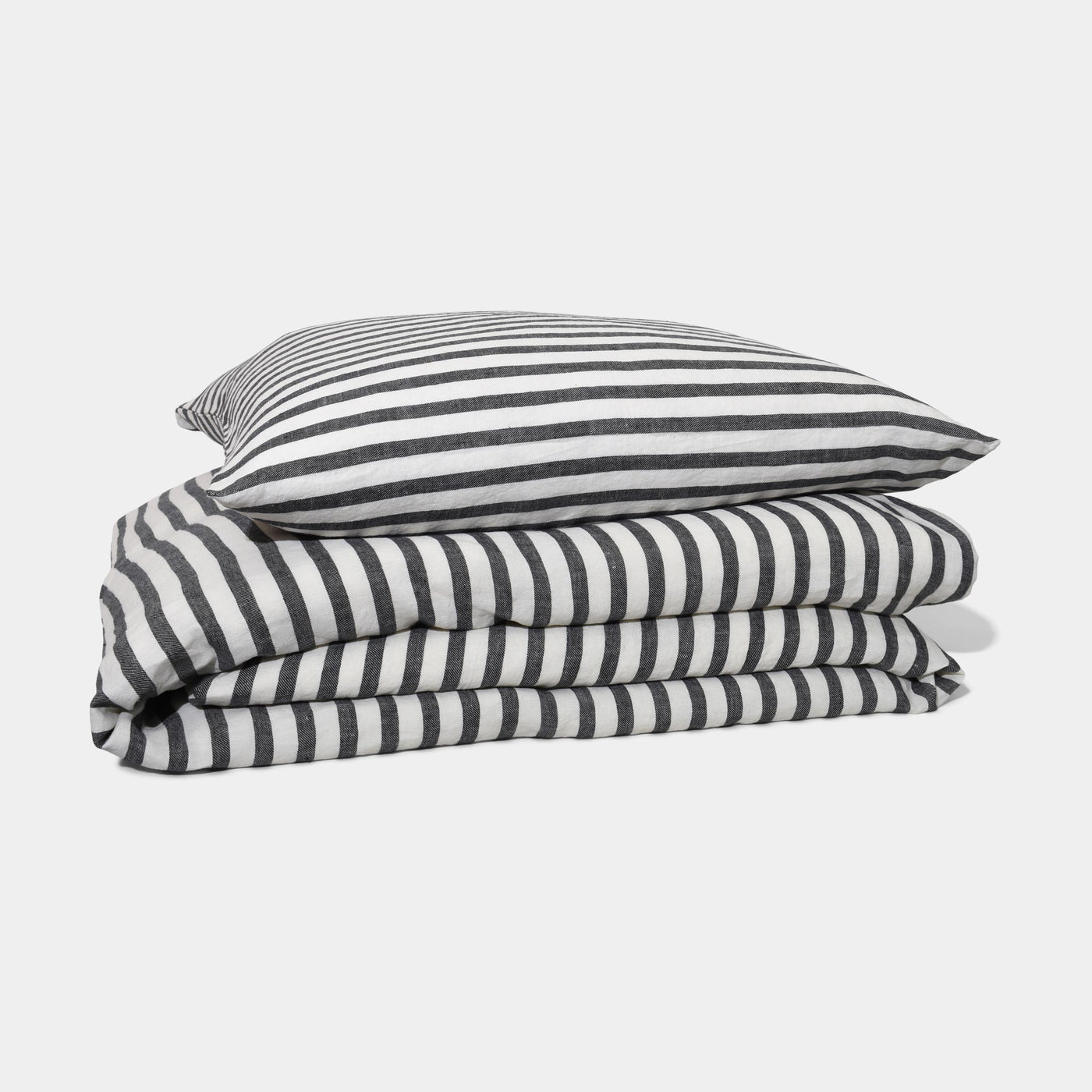 HØR Sengetøj Black stripe