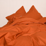 Bomuldspercale sengesæt - Ginger