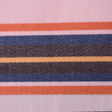 Bomuldspercale pudebetræk - Pink dobby stripe
