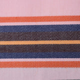 Bomuldspercale pudebetræk - Pink dobby stripe