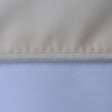 Bomuldspercale sengesæt - Cremefarvet og hvid