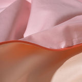 Bomuldssatin pudebetræk - Light pink & cream