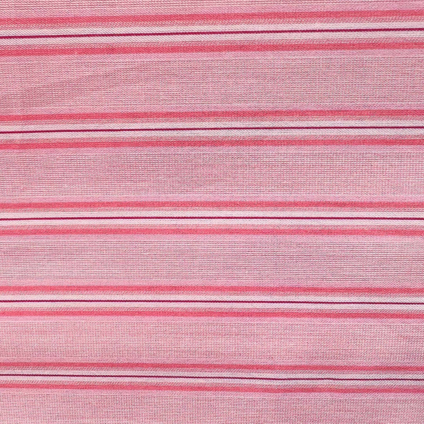 BOMULDSPERCALE Stribet sengetøj Pink shirt stripe