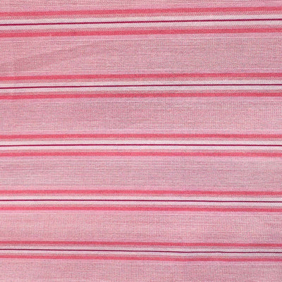 BOMULDSPERCALE Stribet sengetøj Pink shirt stripe